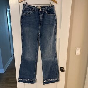 We The Free Blue Straight Leg Jeans